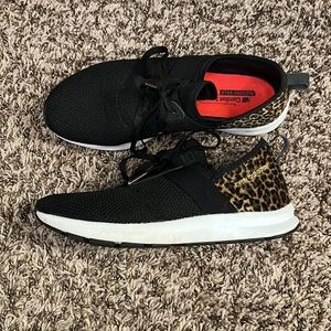 New Balance Black/Leopard Walking Sneakers